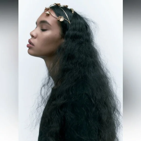 Zara | Accessories | Sale Zara Sparkly Floral Headband Sale  display picture 3